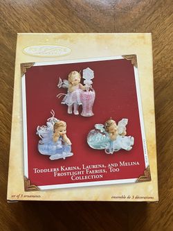 Hallmark Ornaments/Set Of 3/ 2004 TODDLERS KARINA, LAURENA & MELINA Frostlight Faeries