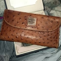 Dooney & Bourke Ostrich Continental Clutch