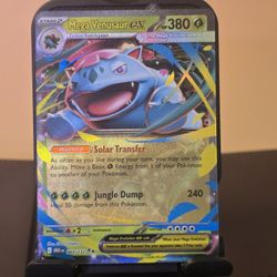 Mega Venusaur ex 003/132 Double Rare Full Art Pokemon Mega Evolution English