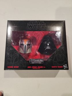 STAR WARS TITANUIM SABINE WREN AND DARTH VADER
