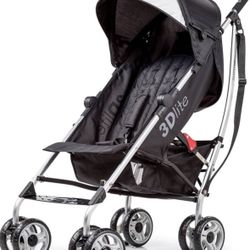 Bright Starts 3Dlite Lightweight Stroller, Black