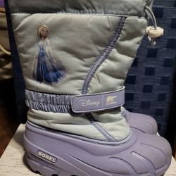 Disney X Sorel Youth Flurry Frozen 2 Snow Rain Boot Elsa Edition