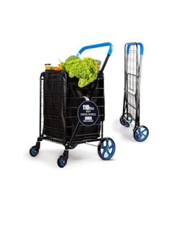 SereneLife Heavy-Duty Shopping Cart