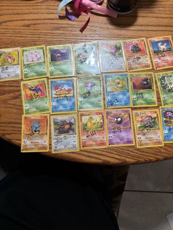 Vintage pokemon, Base set, fossil, First editions.