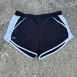 Black and White under armor shorts
