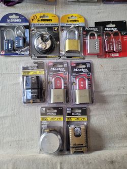 Variety of Padlocks read Ad For Pricing