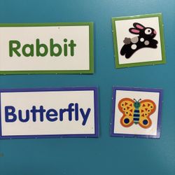 Word Picture Vocabulary Cards-classroom, Reading, teacher, kids