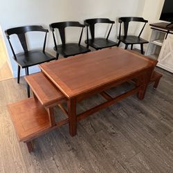 Wood Coffee Table Expandable Move Out Sale