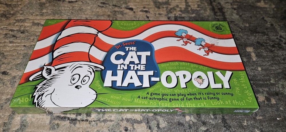 Monopoly Dr. Seuss' The Cat In The Hat-Opoly (2003)  Brand New & Factory Sealed!