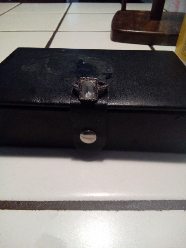 Diamond And Aquamarine  Ring 