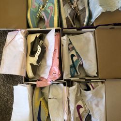 Nike SB dunks, Travis Scott Jordan 1 