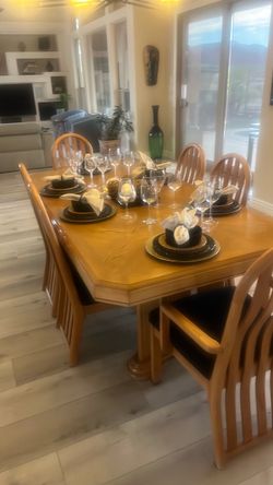 Solid Oak 3 Piece Dining Set
