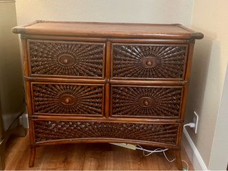 Rattan/wicker dresser