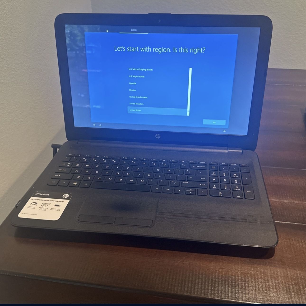 HP Touchscreen Laptop