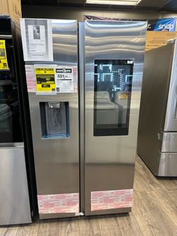 Samsung Side By Side Smart Refrigerator With Touch Screen Family Hub Take It Home In Payments Read Description