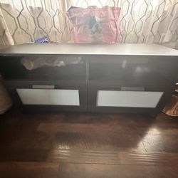 Black Entertainment Center W/ Drawers 