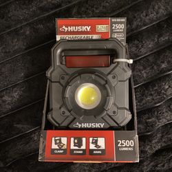 2500-Lumens Rechargeable LED Clamp Work Light