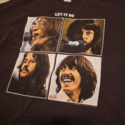 Let It Be The Beatles Shirt Vintage Size L 