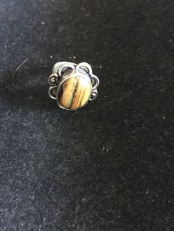 Sterling Silver Tigers Eye Sz 7 $12