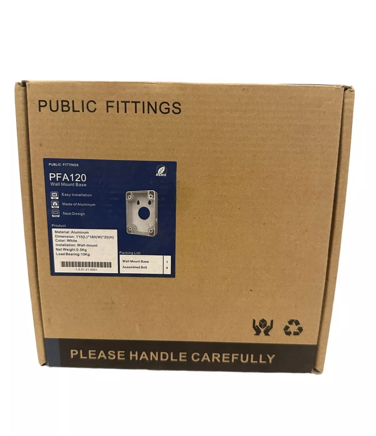 PFA120 Wall Mount Junction Box Water Proof White Aluminum NEW IN BOX