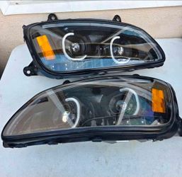 08-19 Kenworth T170 T270 T370 T300 T660 T700 LED DRL Projector Headlights Luces Focos Micas Faros Fa