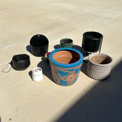 Various pots for plants