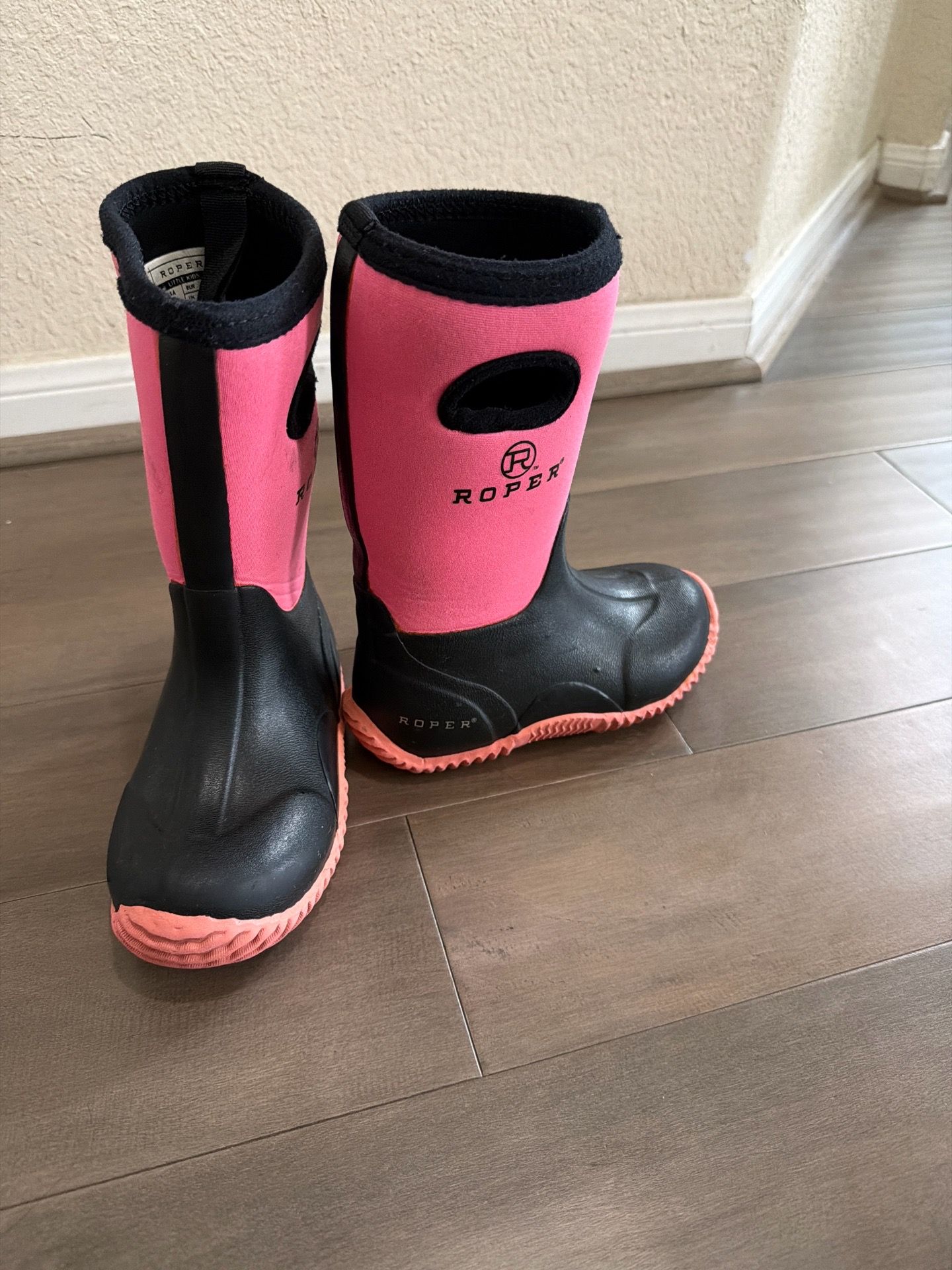Free Roper Pink and Black Boots size 11