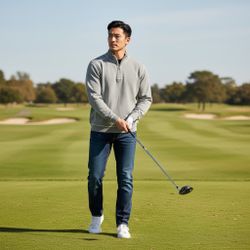 Tommy Bahama Gray Flip shore 1/4 zip pullover sweatshirt Men’s  LARGE long sleeve golf