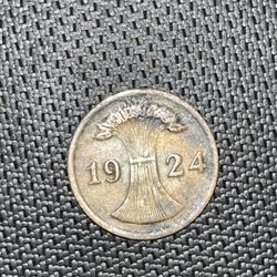 1924 Two Deutches Coin 