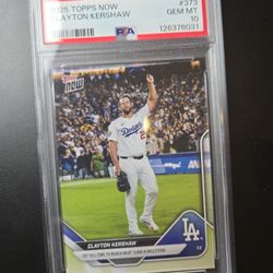 Clayton Kershaw Topps PSA 10 3000th Strike Out