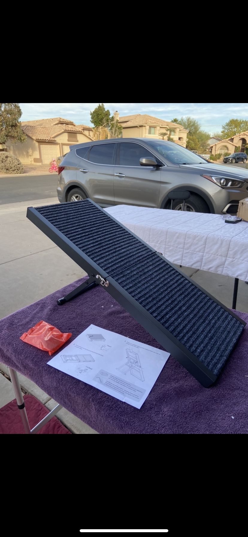 Adjustable Pet Ramp 31.5”L