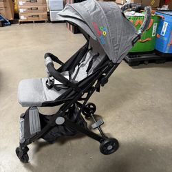 COLOR TREE Lightweight Stroller Foldable Compact Travel Stroller for Airplane with One-Hand Fold Pushchair Adjustable Backrest & Canopy for Babies and