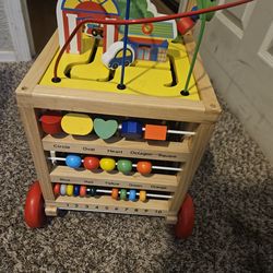 Wooden learning cube