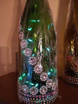 Flowers Forever Wine Bottle