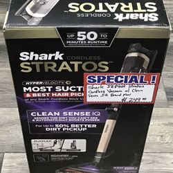 Shark IZ840H Stratos Cordless Vacuum W/ Clean Sense IQ Brand New 