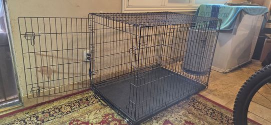 Wide Dog Crate for xlarge dog cage metal