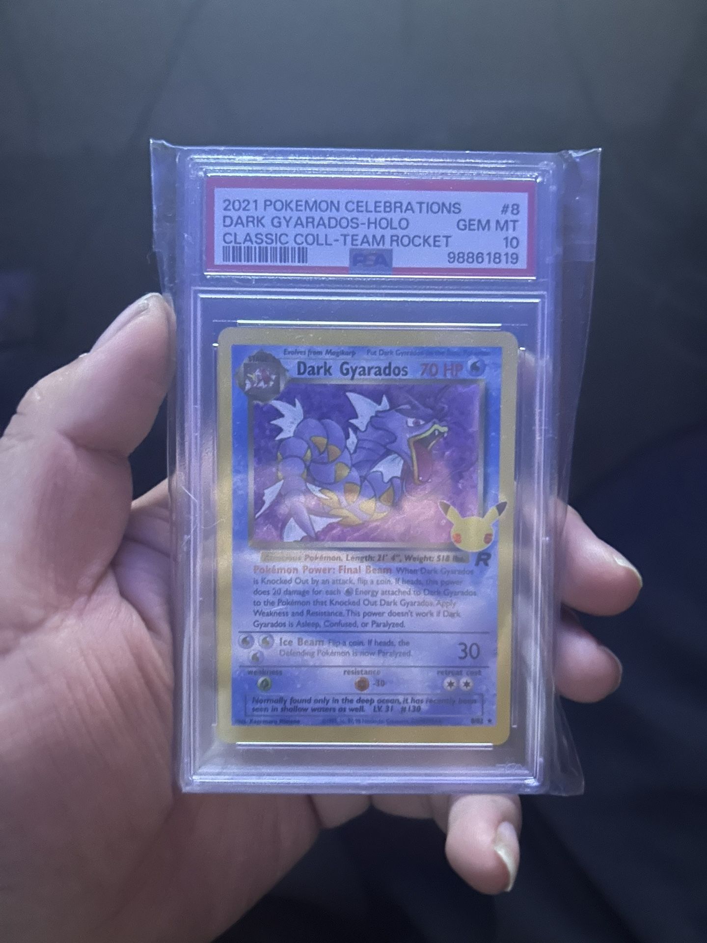Dark Gyrados Celebrations GEM MINT 10