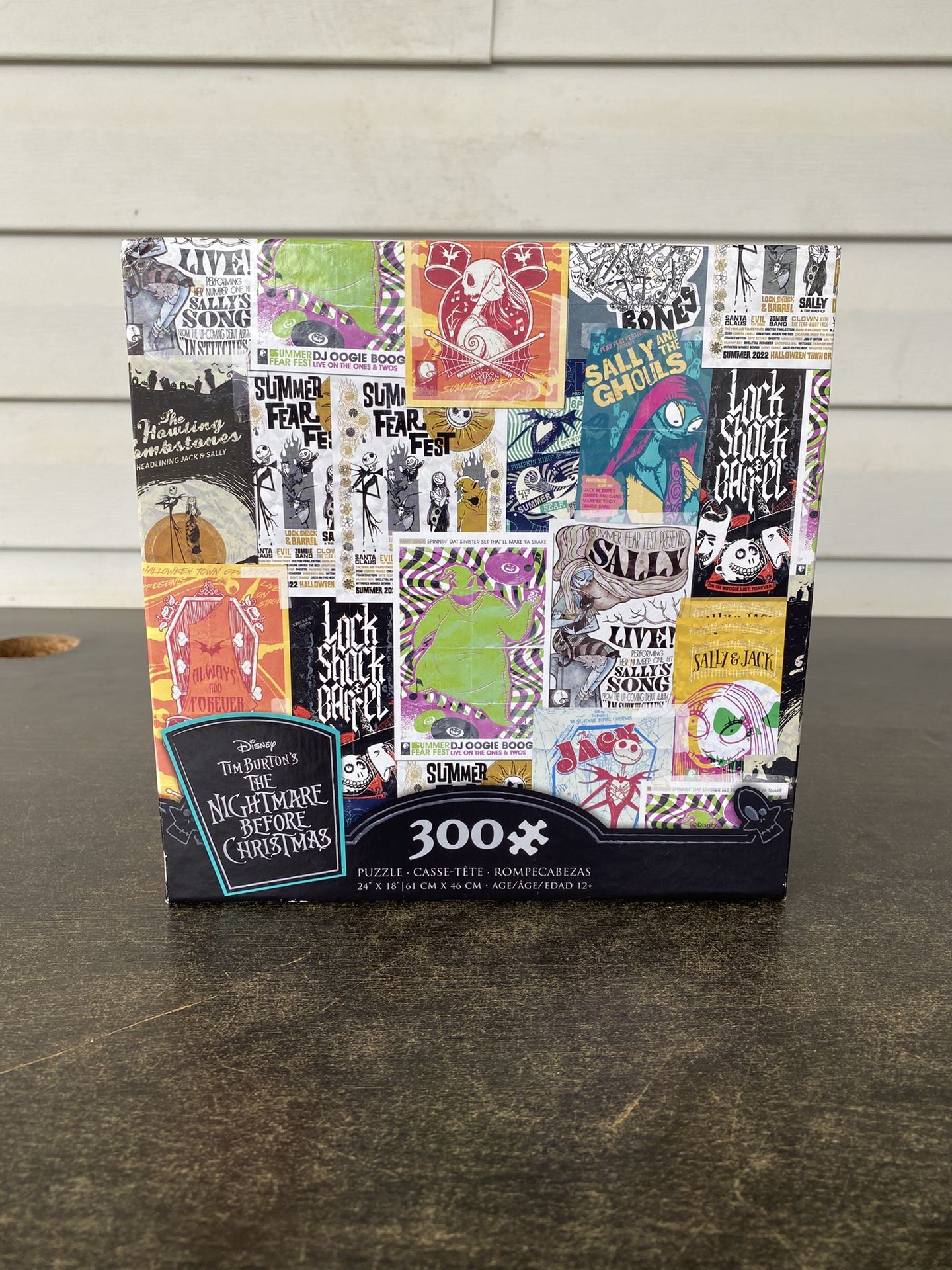 Ceaco 300 Piece Nightmare Before Christmas Poster Collage Interlocking Jigsaw