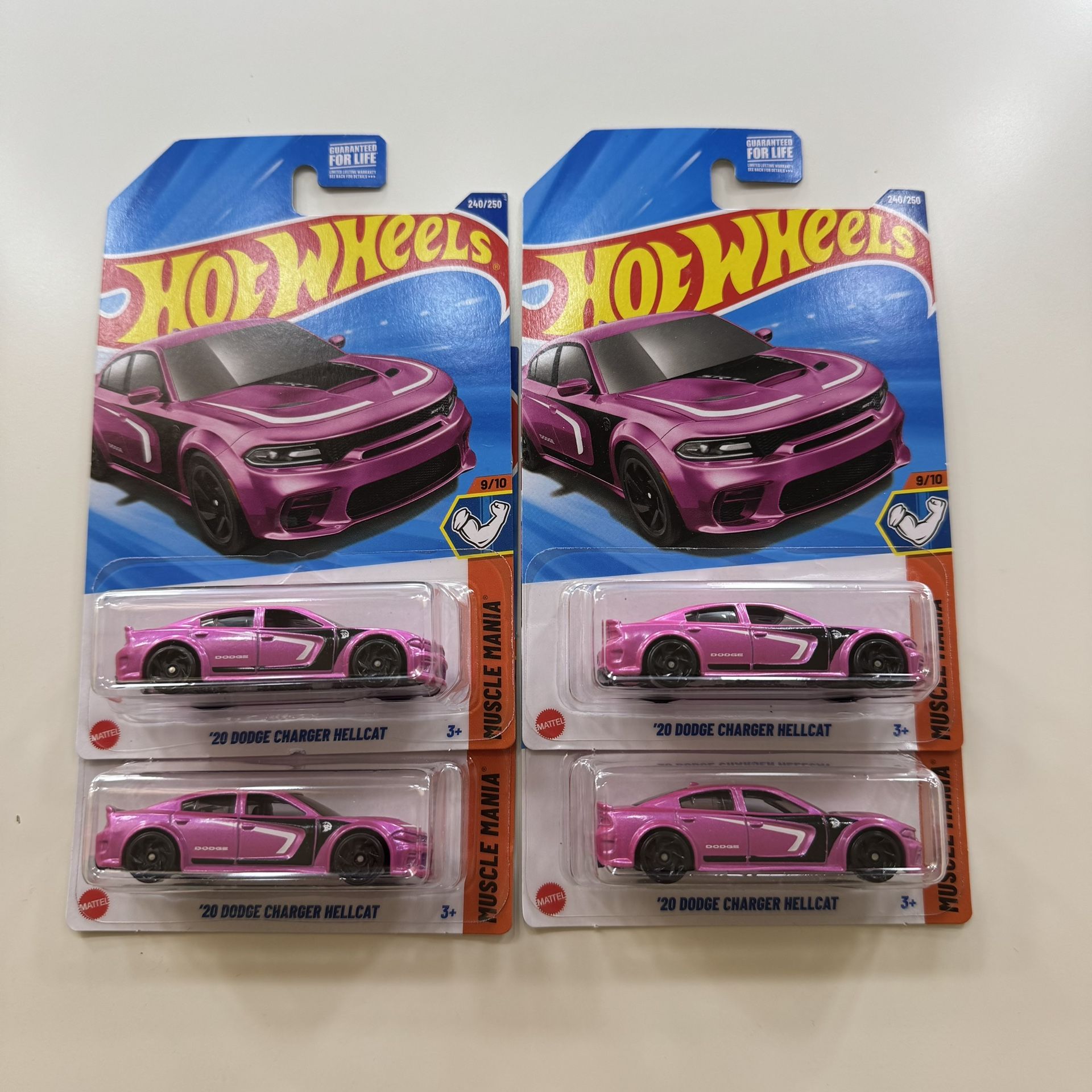 Hot wheels dodge charger hellcat lot of 4