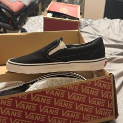 Black Slip On Vans BRAND NEW