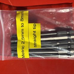 Metric Hex Tip Bit Set