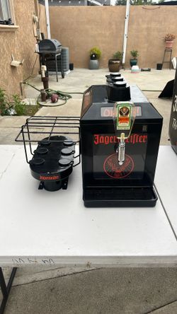 Jager Bottle Dispenser And Shot Dispenser With 6 Bottle Adapter