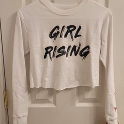 Women's Girl Rising Crop Top Size Small 
