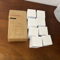 Carbon Steel Raised Foot Pad. rectangular prism.Dimensions :2.36”X2.36”X3.94”(6cmX6cmX10cm) Total 12 Pieces.$2 Each