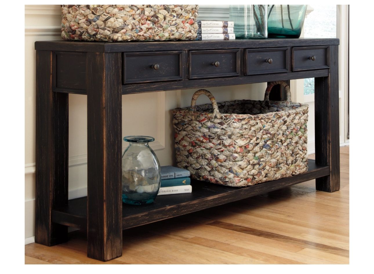 Gavelston 4 Drawers Sofa/Console Table