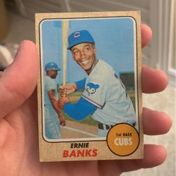 Ernie Banks baseball card