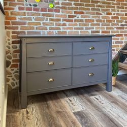 Refinished Solid Wood Dresser ✨