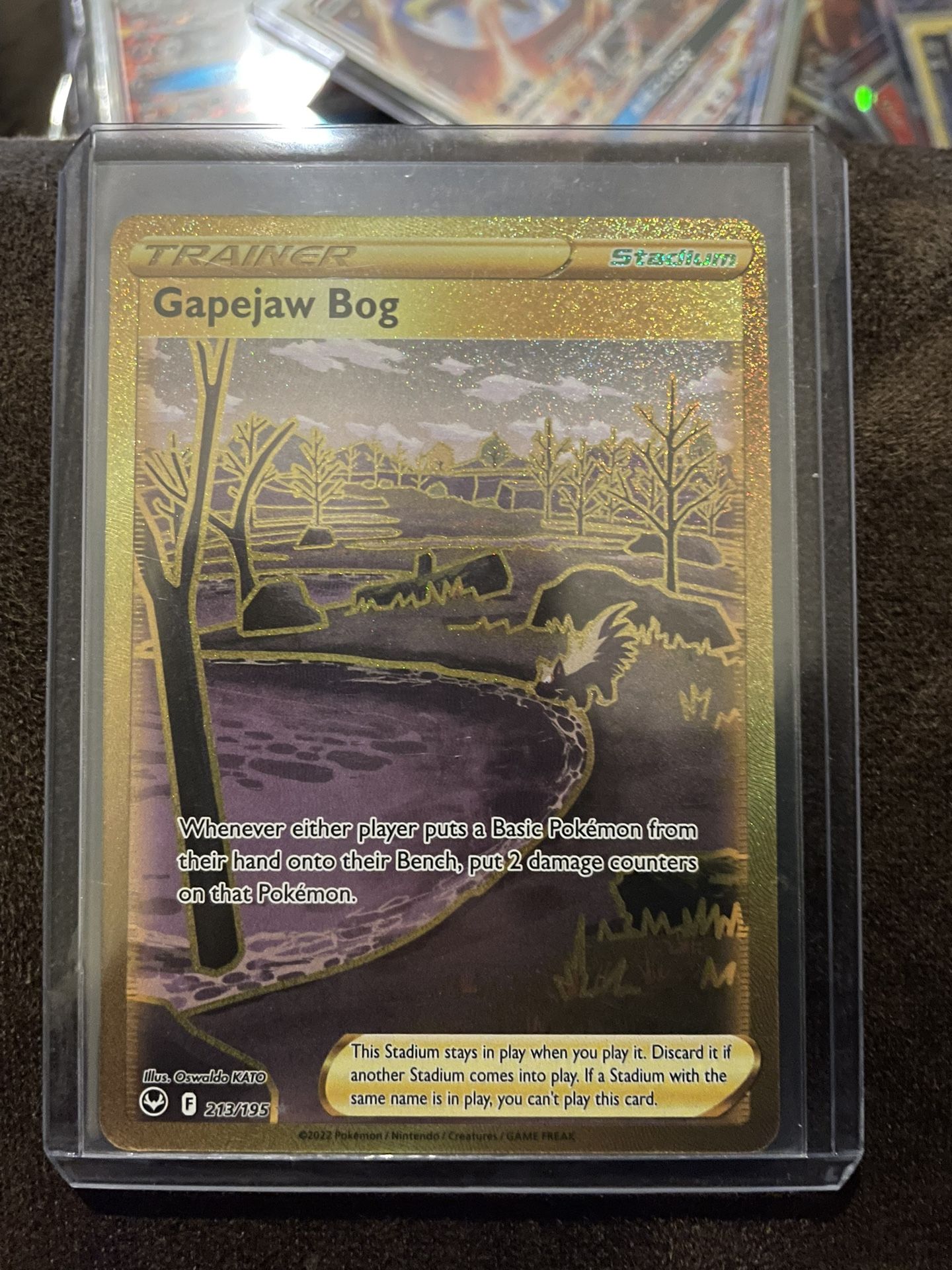 black star with white outline pokemon card Amazon.com: Gapejaw Bog 213/195- Silver Tempest - Full Art main image 1