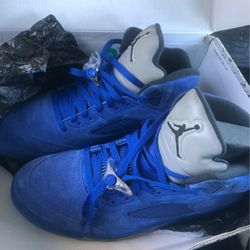 Blue Customize Air Jordan Retros Size 11