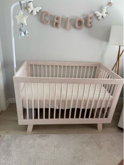 Babyletto Hudson Crib and newton waterproof crib mattress